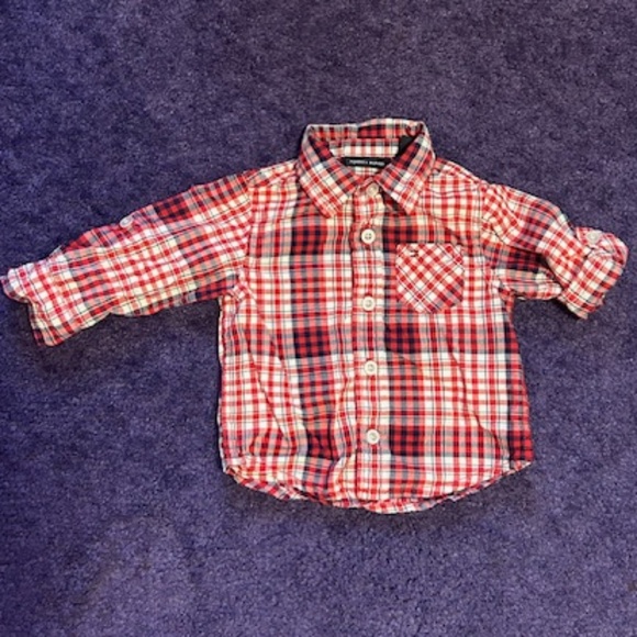 Tommy Hilfiger Baby 3/6 Month button up long sleeve collard shirt - Picture 1 of 4